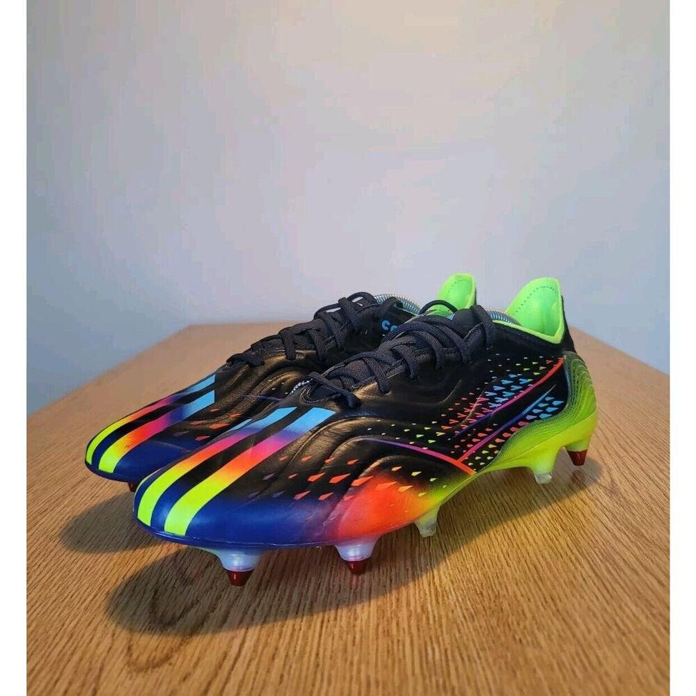Adidas Copa Sense.1 SG GY8933 Black Blue Multi Soccer Cleats Men's Size 10.5 NWT